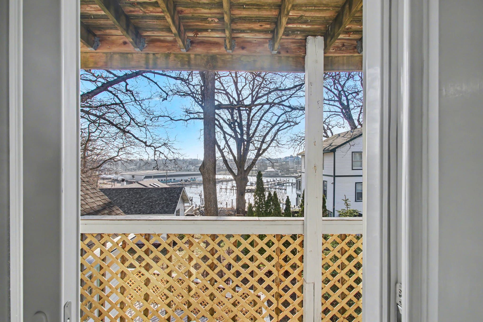 view of marina from king room